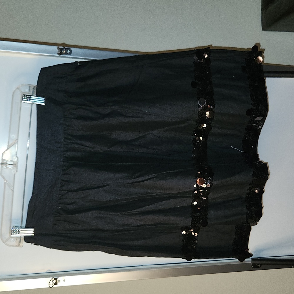 Sequin midi skirt